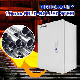CXCESNS 12x10x6-inch enclosure suitable for indoor and outdoor electrical setups