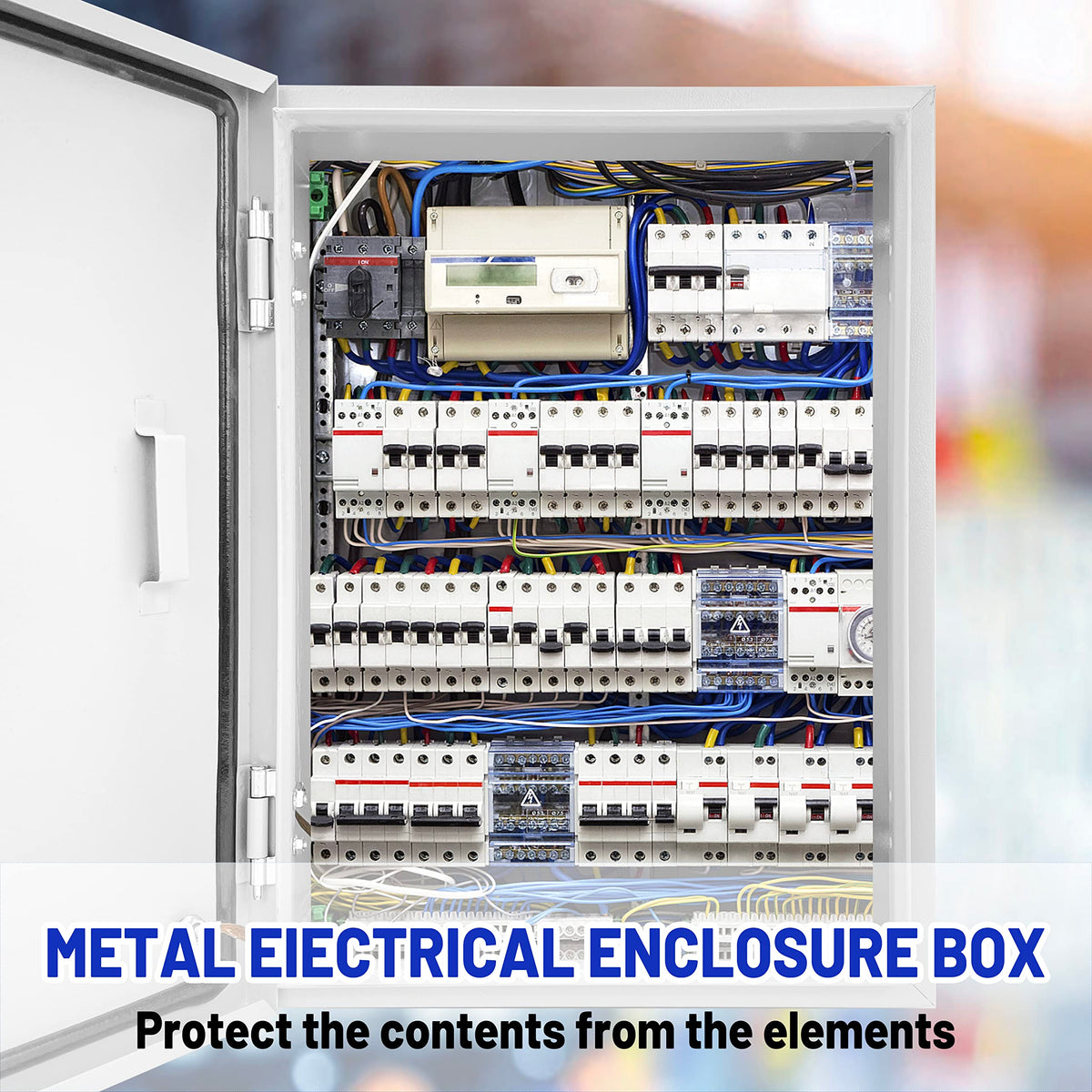 CXCESNS NEMA 4X steel enclosure withstands rain and dust for safer installations