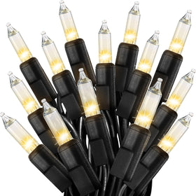 CXLHO clear Christmas lights on a tree with a warm glow