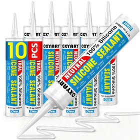 CXYARY silicone caulk 10-pack kit for kitchen and bath sealing.