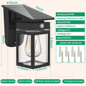Cybrasc IP65 weatherproof porch light withstands rain and snow