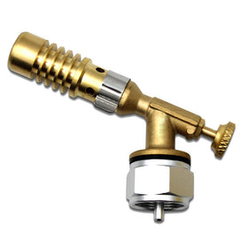 Cybring welding torch with MAPP/propane fuel for ignition and steady flame