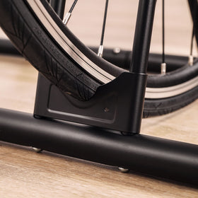 CyclingDeal stacked bikes vertical arrangement highlights space-saving design
