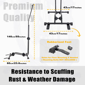 CyclingDeal premium steel powder-coated finish: durable, rust-resistant garage solution.