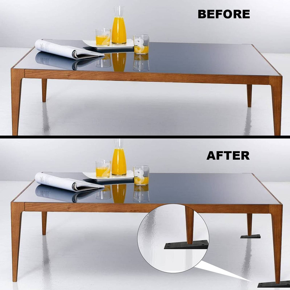 CYEAH high-load plastic shims support heavy furniture up to 2000 lbs.