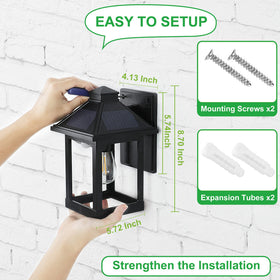 CYHKEE outdoor motion sensor light detects movement with instant brightness.