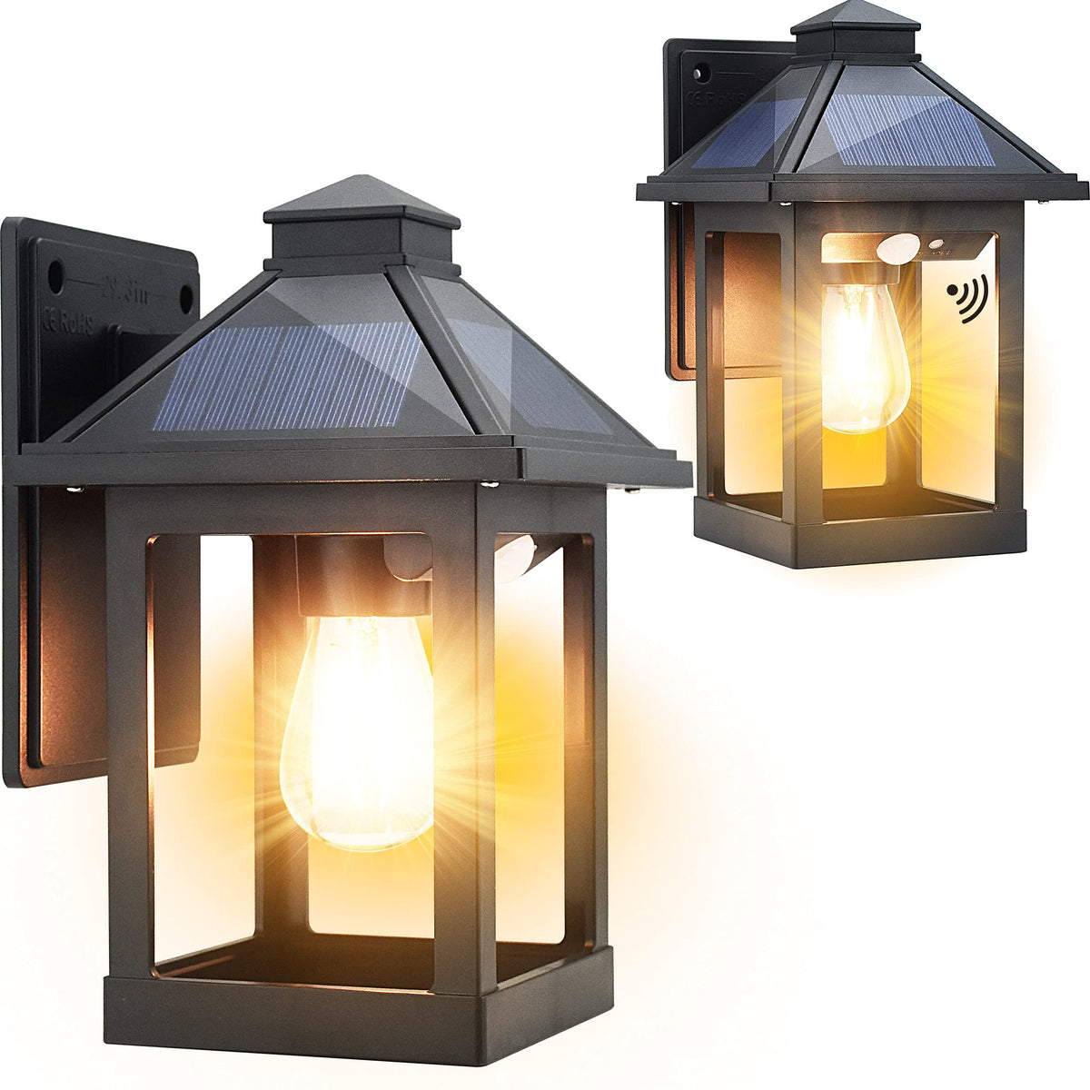 CYHKEE solar wall lantern for front porch delivers bright energy-saving illumination.
