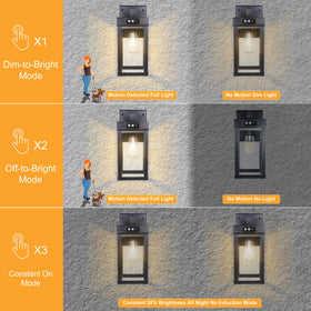 CYHKEE solar wall light dusk to dawn activates after sunset