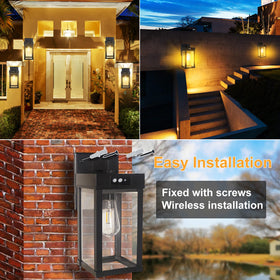 CYHKEE solar wall light easy installation with no wiring