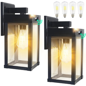 CYHKEE solar wall light with square design lights porches without wiring
