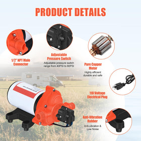 Cykleking 50 PSI switch shows adjustable pressure for household tasks.