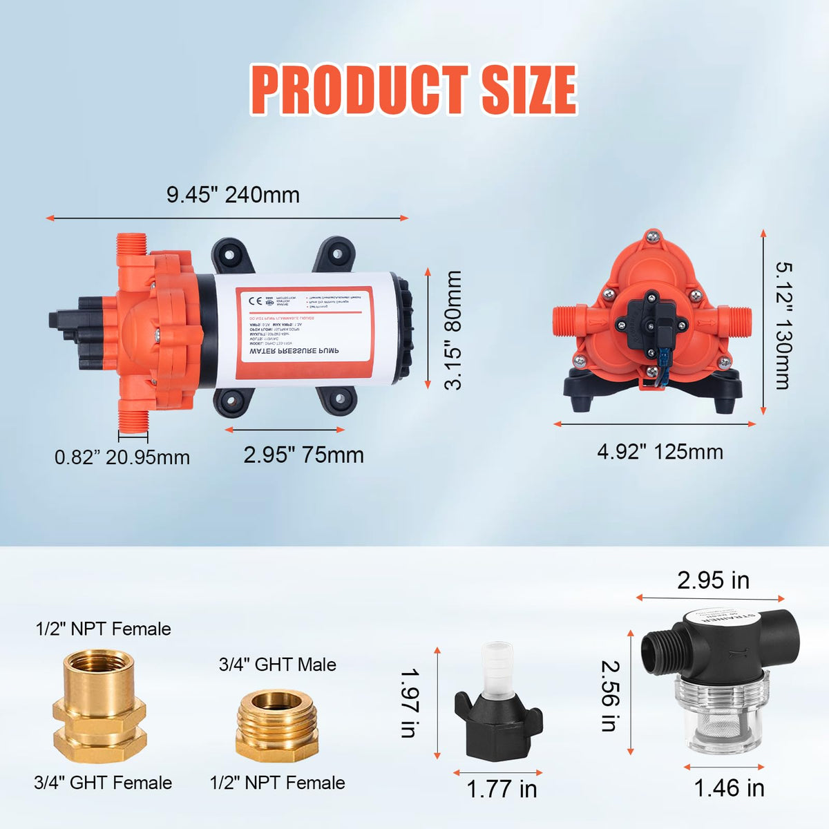 Cykleking garden hose adapters kit enables quick connections.