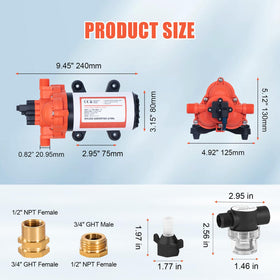 Cykleking garden hose adapters kit enables quick connections.