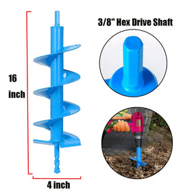 Cyleodo tungsten carbide twist bit drills through hard soil and ice