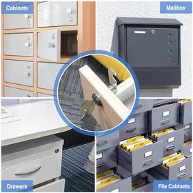 Cylinnda 90-degree rotation cam lock enables simple locking action.