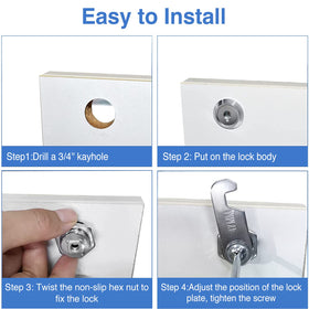 Cylinnda chrome finish resists water and wear for long-term use.