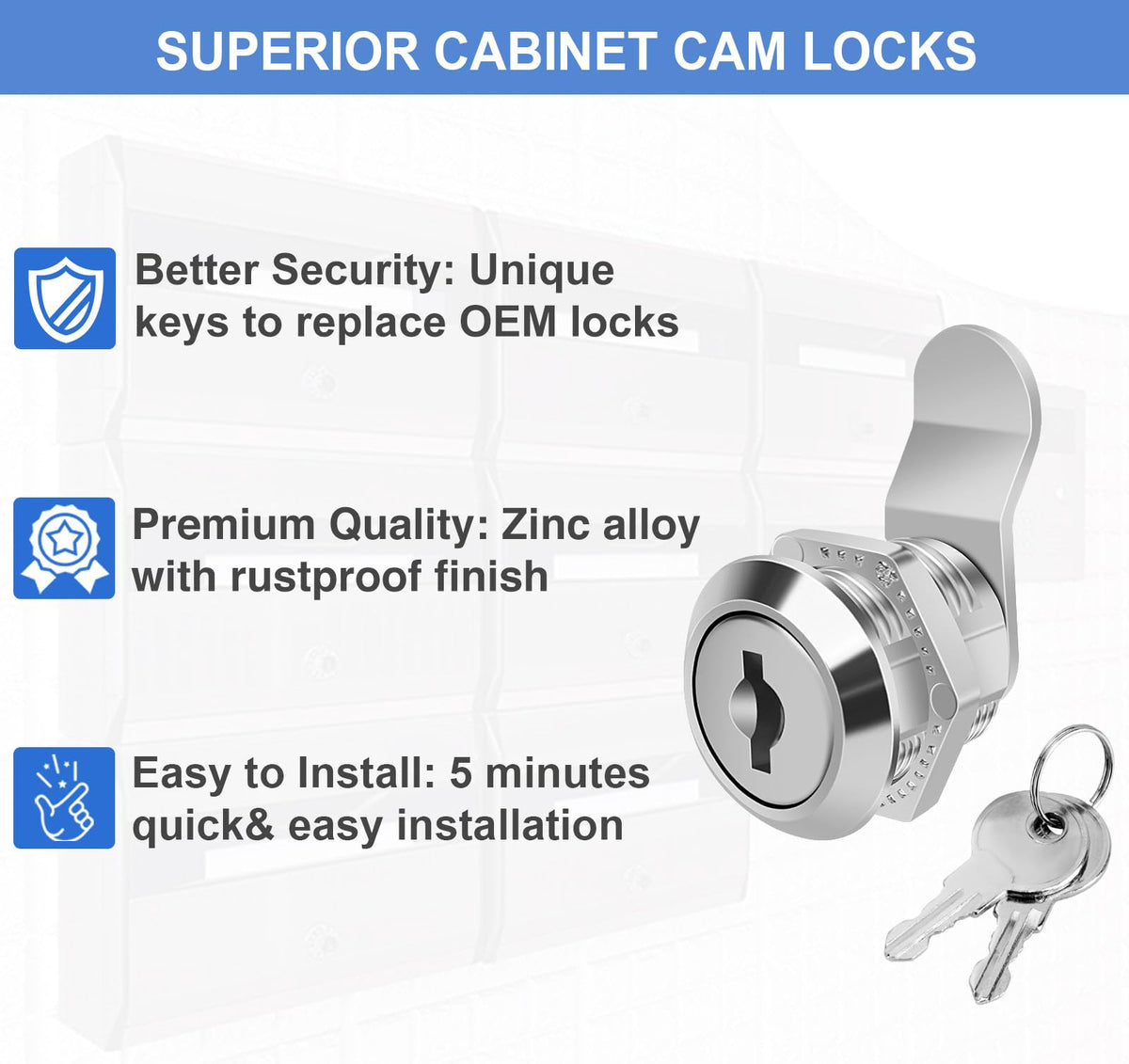 Cylinnda toolbox lock replacement for quick, reliable access.