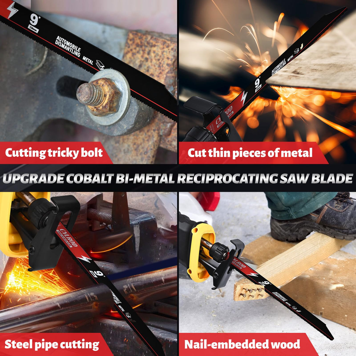Cylrod compatibility with Milwaukee and DeWalt blades for versatile projects.