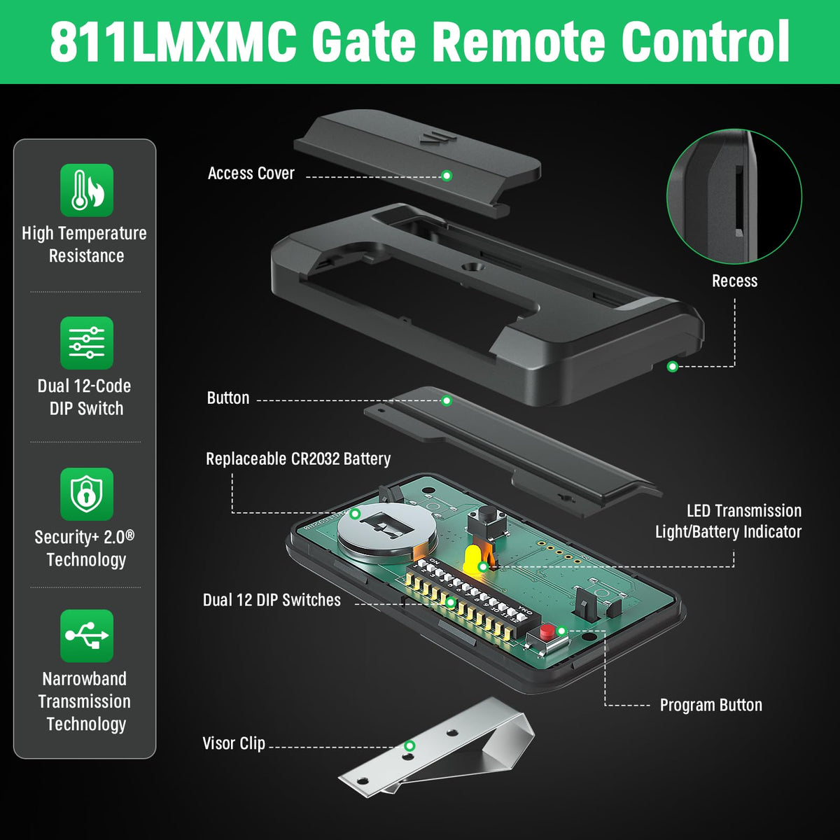 Cylrod 811LMX MC remote antenna for reliable signal