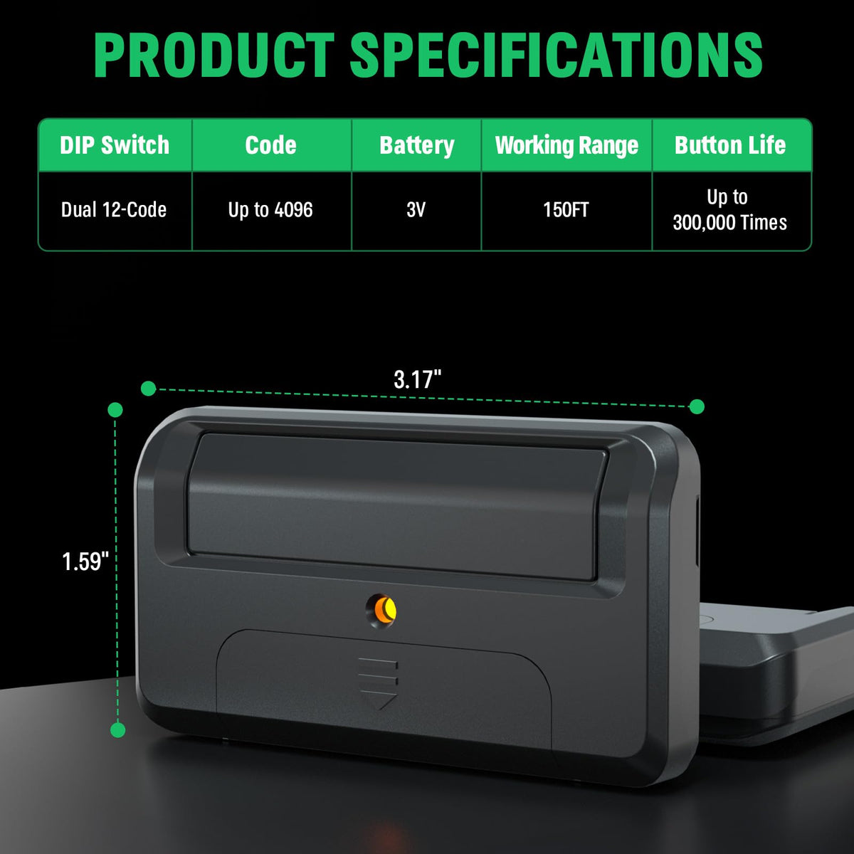 Cylrod 811LMX remote compatibility with LiftMaster receivers and systems.