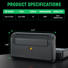 Cylrod 811LMX remote compatibility with LiftMaster receivers and systems.