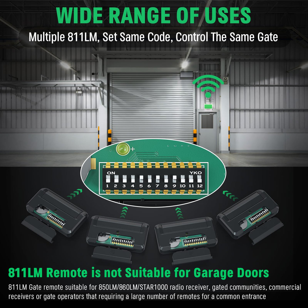 Cylrod 811LMX visor clip attached for quick car storage.