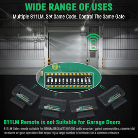 Cylrod 811LMX visor clip attached for quick car storage.