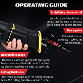 Cylrod blades shown with Milwaukee and DeWalt compatibility highlights.