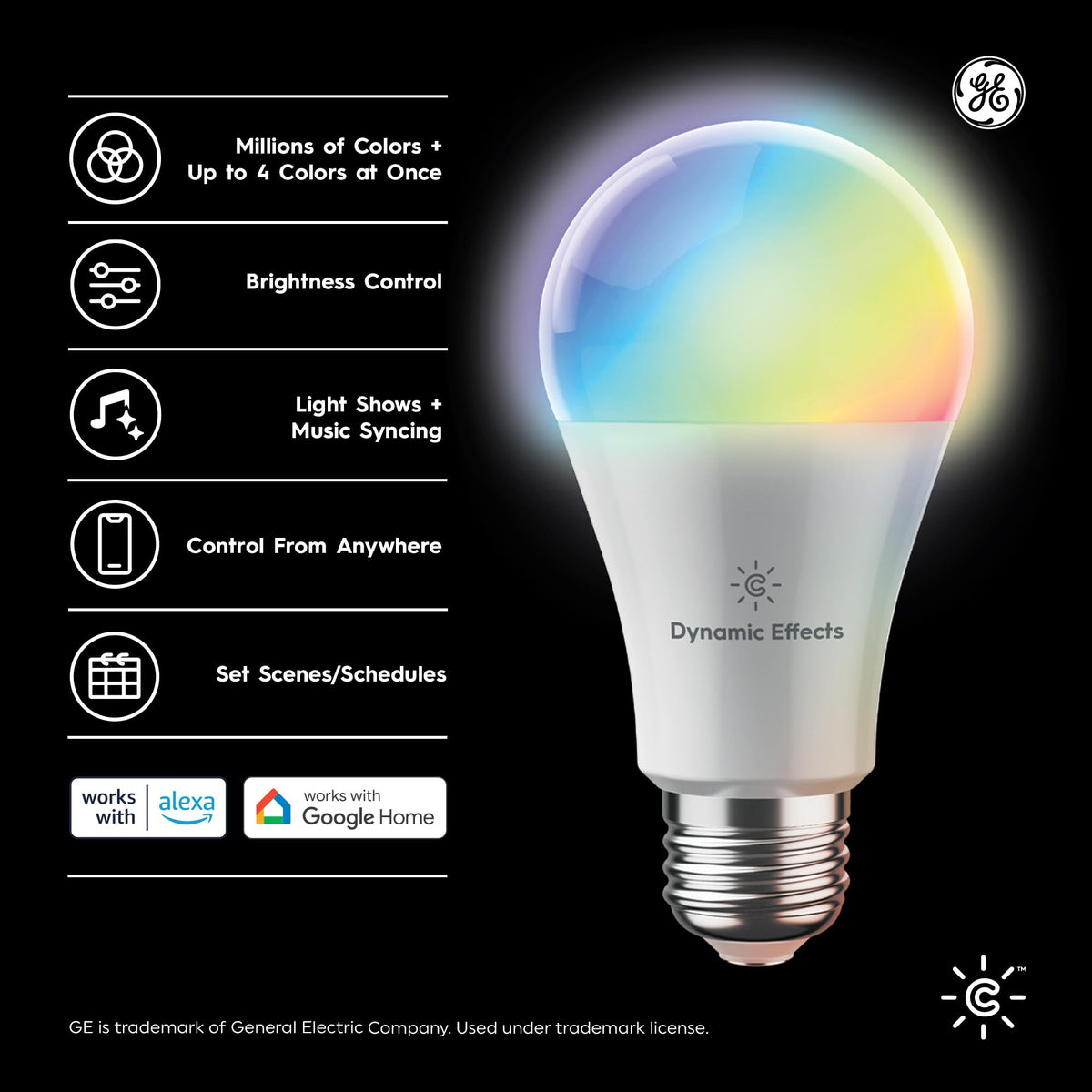 Cync A19 LED bulb syncing to music creates dynamic lighting