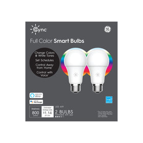 Cync full color bulb pack wall ambient lighting creates cozy family evenings.