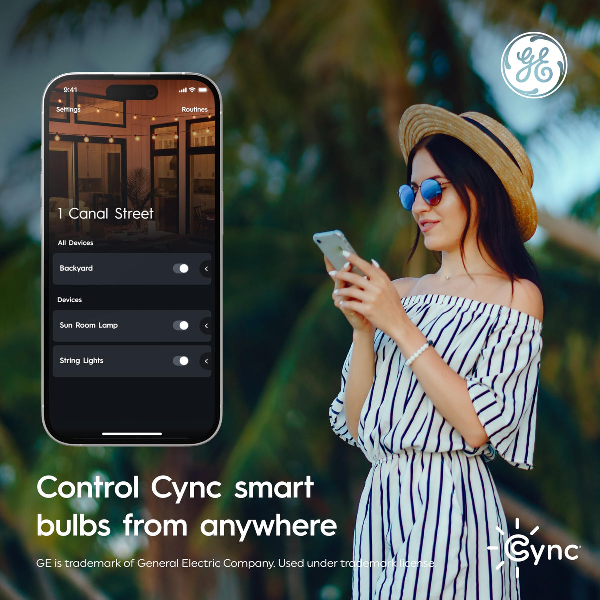 Cync hub-free setup using 2-4ghz Wi-Fi for quick installation.