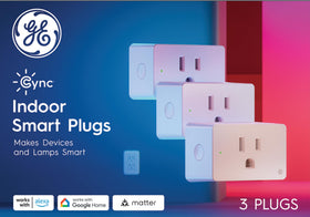 Cync indoor smart plug scheduling enables automated on/off times for devices.