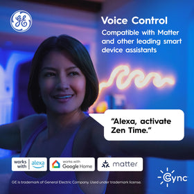 Cync remote access via smartphone for control away from home.