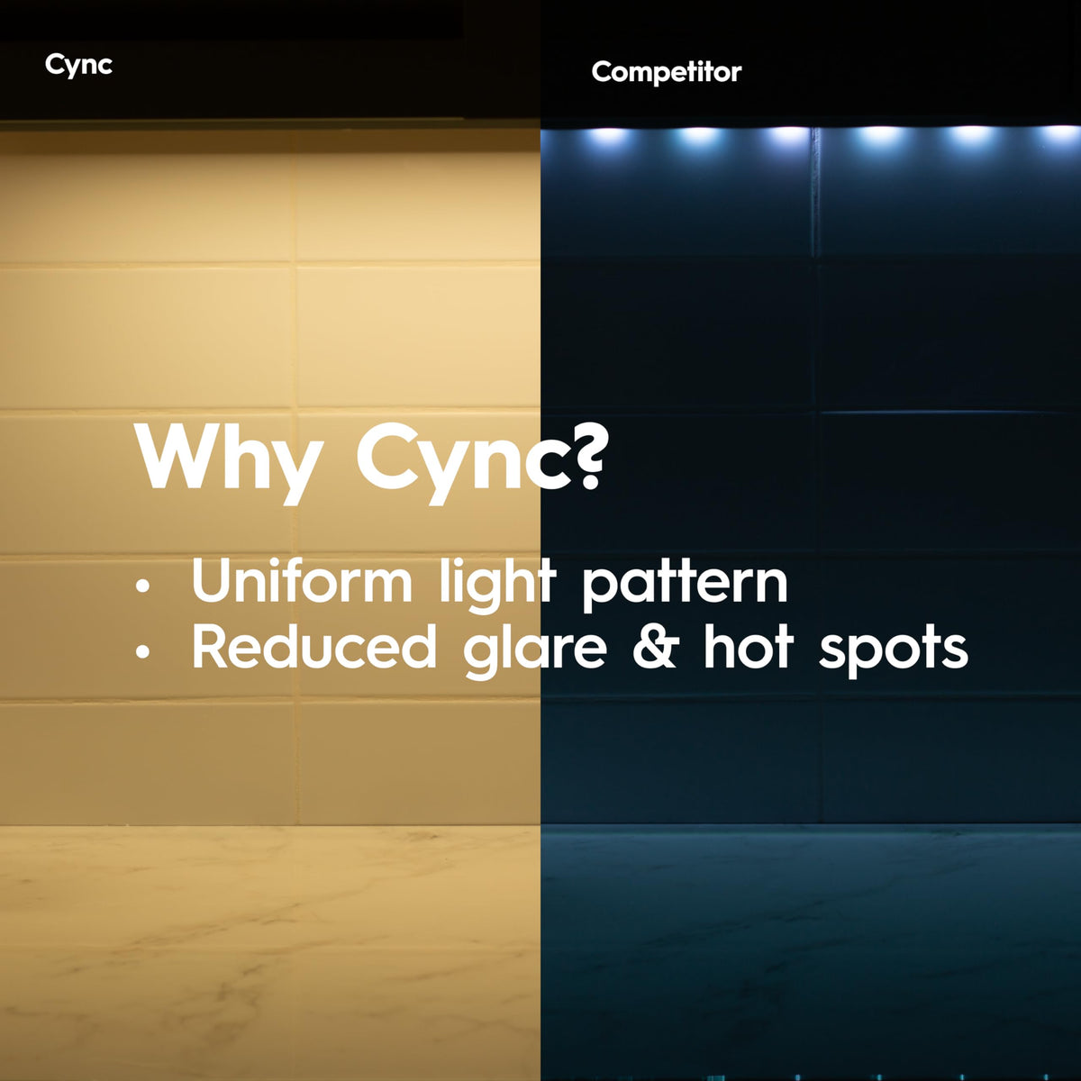 Cync Reveal HD+ voice control with Alexa and Google for hands-free lighting