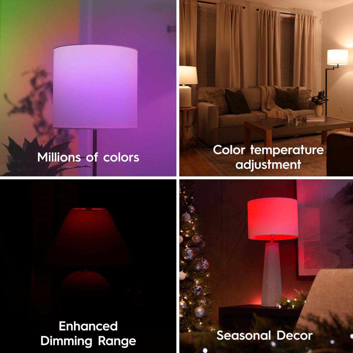 Cync ST19 voice control enables quick lighting adjustments in any room.
