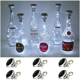 Cynzia solar wine bottle lights in packaging showcase easy setup for outdoor decor.