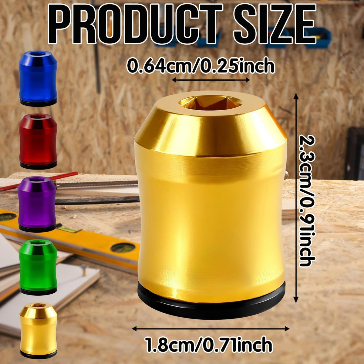 CYUXING universal bit holder fits various bits for versatile DIY tasks