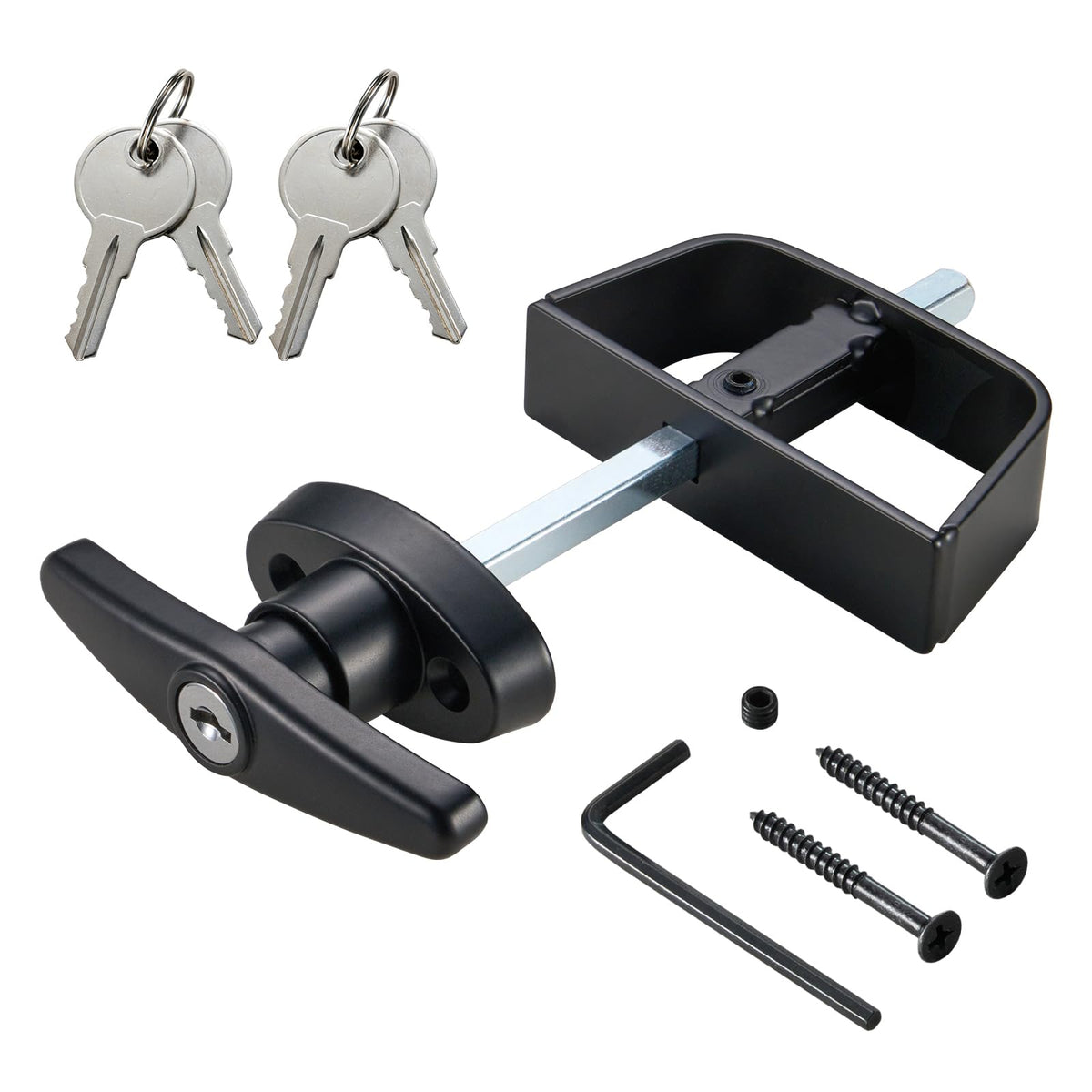 CZC AUTO shed latch kit with T-handle assembly for easy mounting.