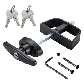 CZC AUTO shed latch kit with T-handle assembly for easy mounting.