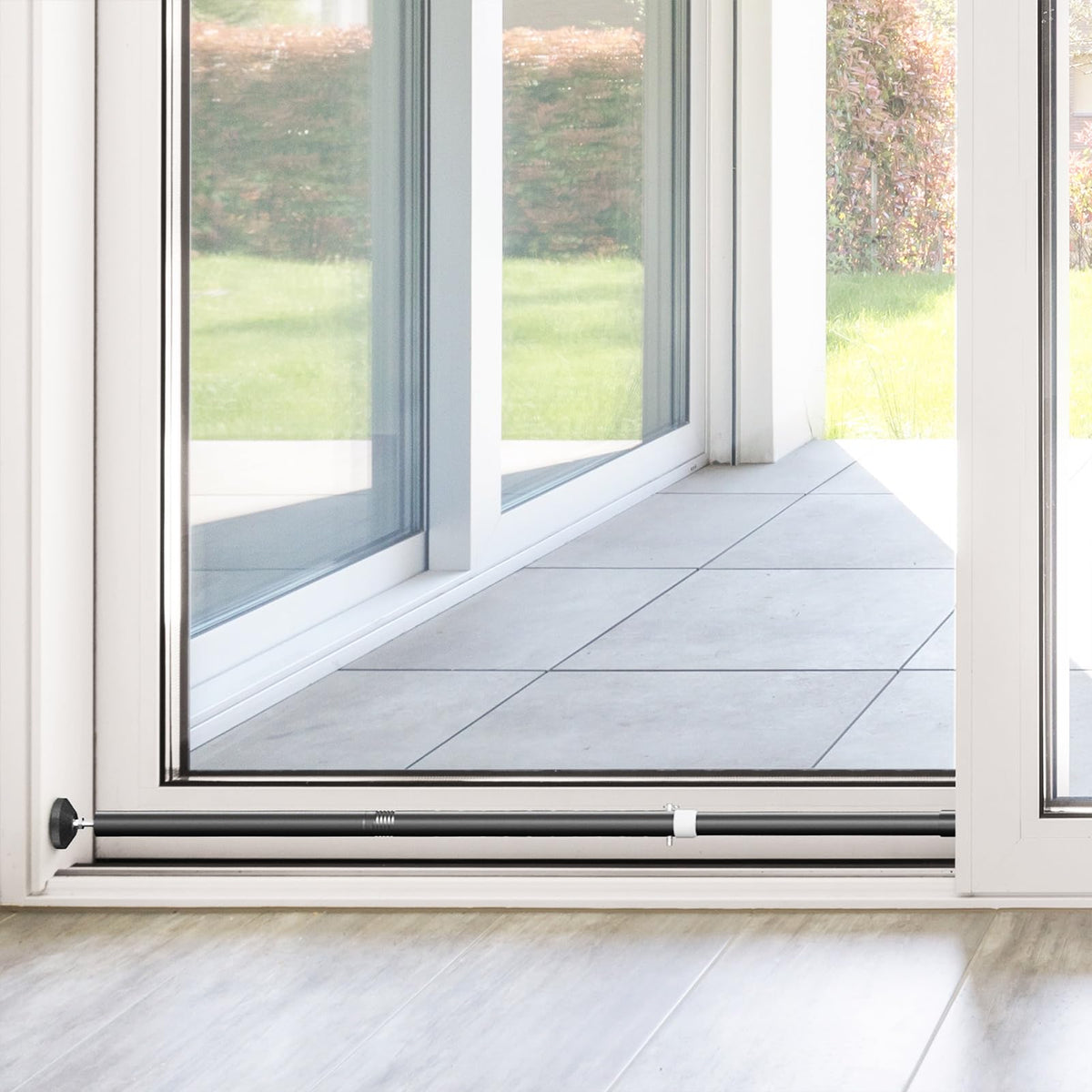 CZMIYRPY sliding door security bar helps deter intruders by jamming the door