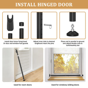 CZMIYRPY sliding door security bar interchangeable top cover for customization