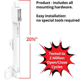 D&D MagnaLatch magnetic lock system ensuring reliable outdoor closure