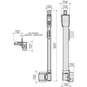 D&D MagnaLatch rekeyable 6-pin lock with visible engaged indicator