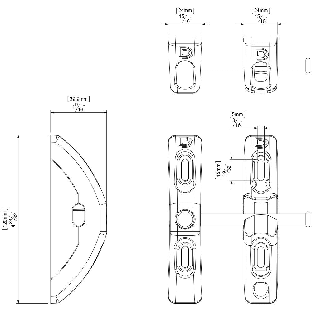TL01 fits metal, wood, and vinyl gates for versatile use.