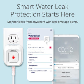 D-Link SW-A11KT master unit LED strobe and app alerts for fast leak awareness.