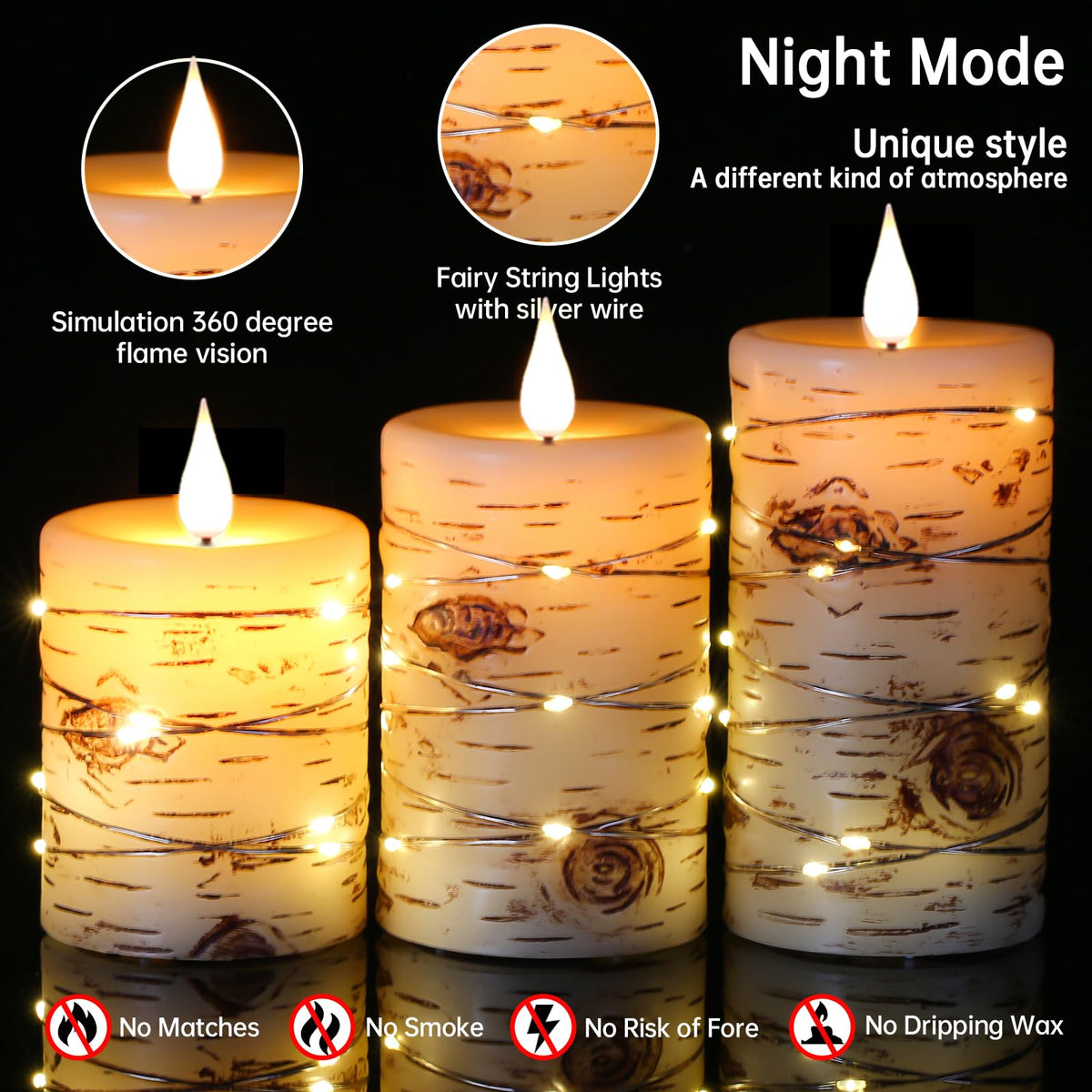 Da by safe battery candles help kids and pets enjoy décor.