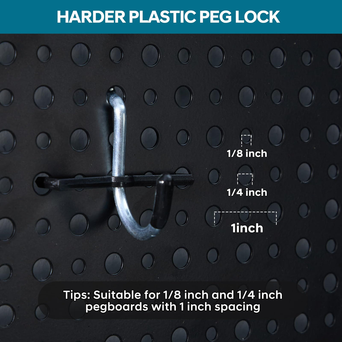 Daanxw pegboard compatibility with one-eighth boards enables flexible tool layout