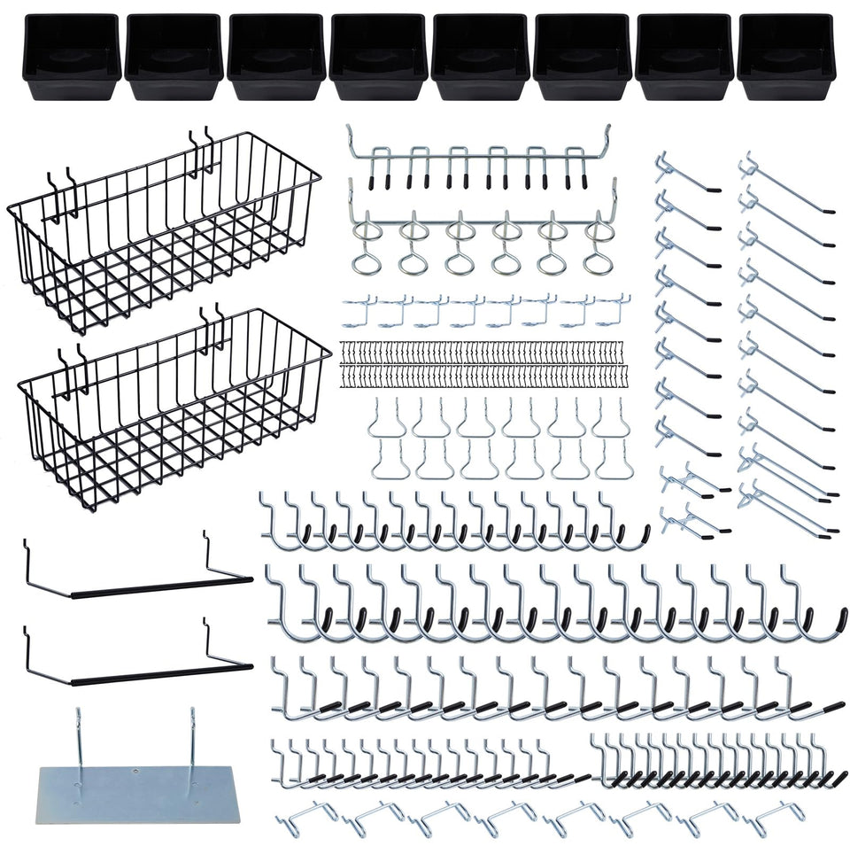 Daanxw pegboard hook collection keeps tools organized in a busy garage