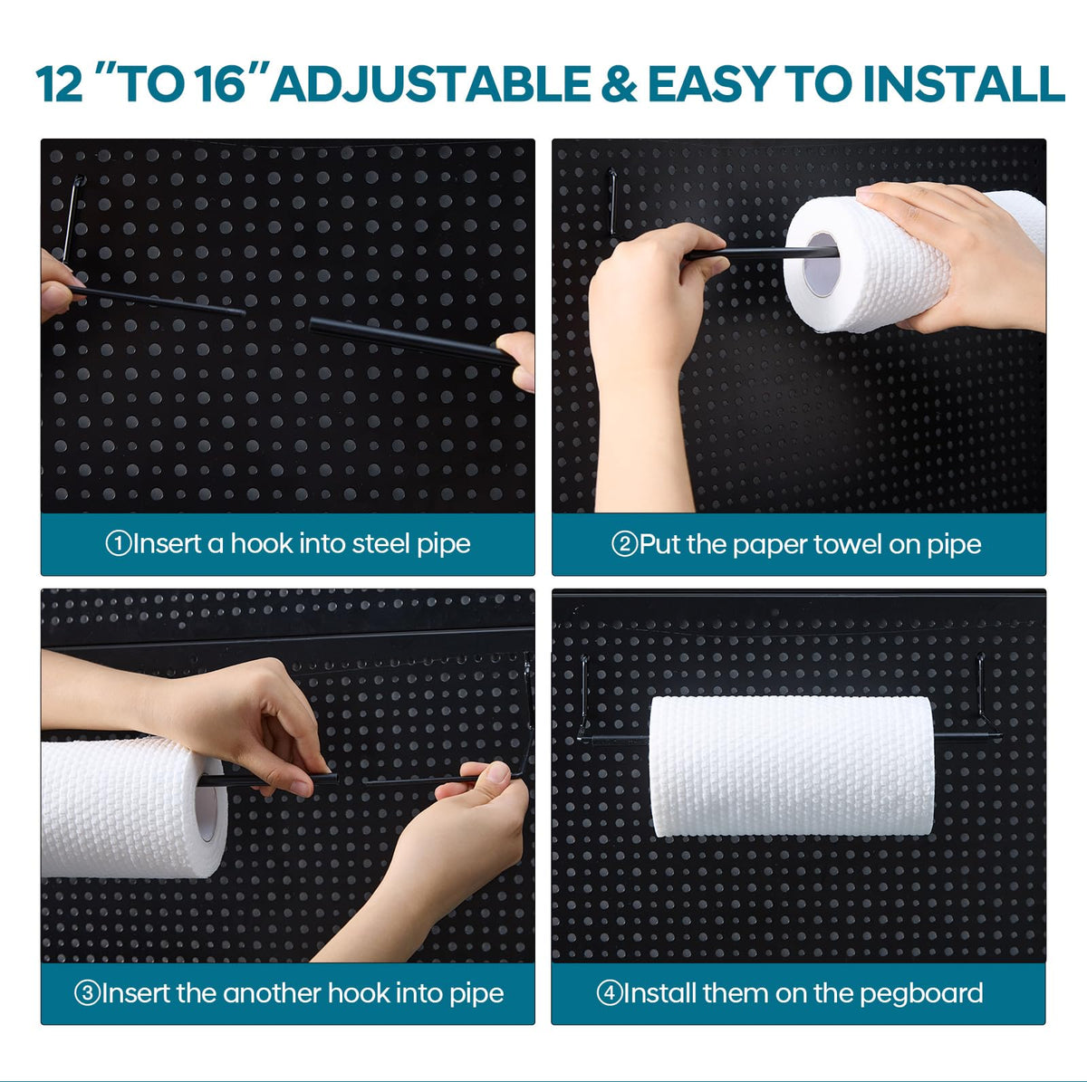 Daanxw pegboard storage setup creates an organized workspace