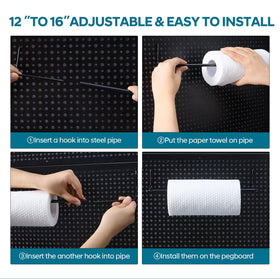 Daanxw pegboard storage setup creates an organized workspace